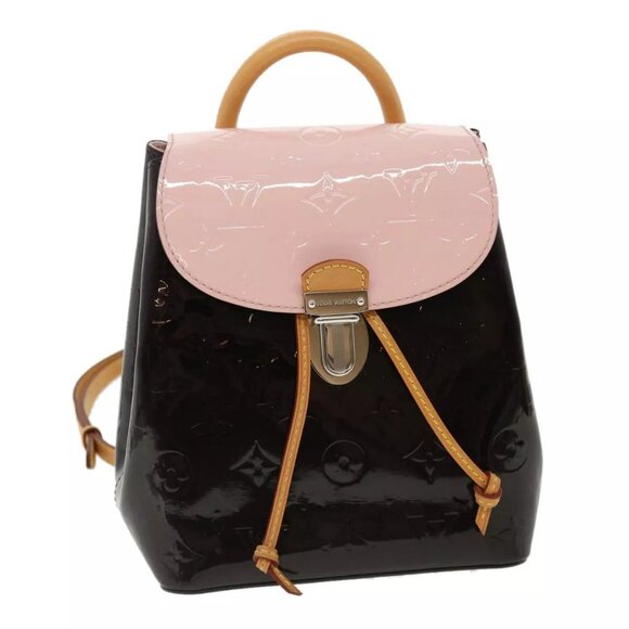 LOUIS VUITTON Monogram Vernis Hot spring Hand Bag Amarante - Picture 2 of 15